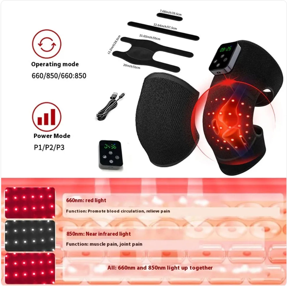 Infrared Knee Pain Relief Massager with Red Light Therapy