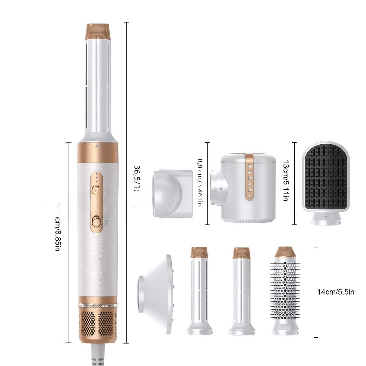7-in-1 High-Speed Hot Air Brush for Styling